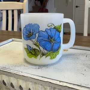 Glasbake Vintage Morning Glory Friendship Mug